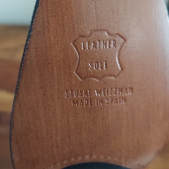 Vintage Stuart Weitzman Ossarah Chex Calf Heels 10.5 AA Womens Black - Picture 11 of 13